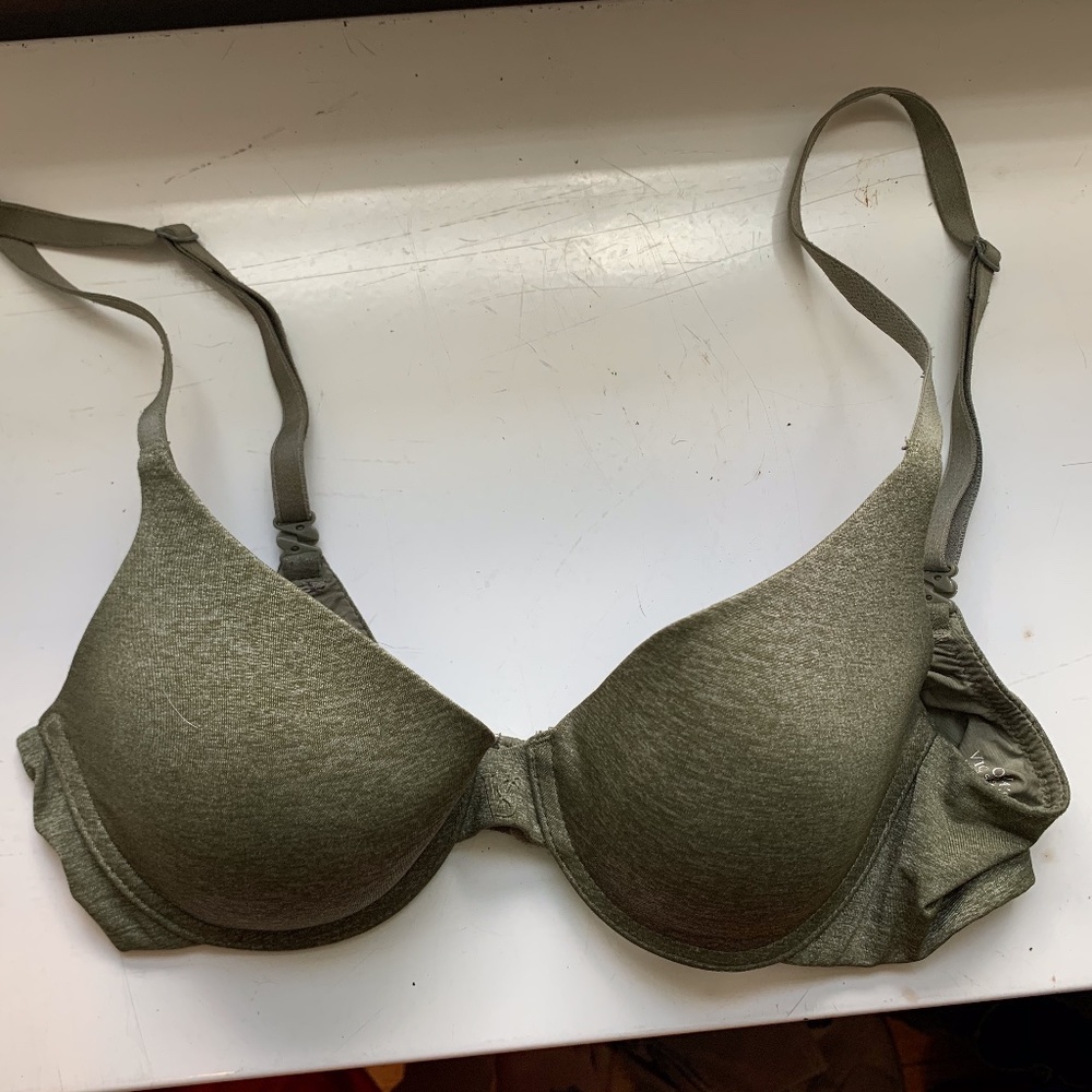 Victorias Secret Olive Green T-Shirt Bra